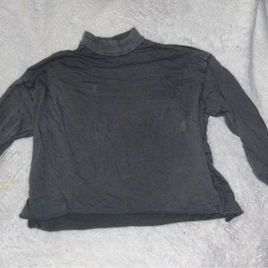 Soft aerie dark grey long sleeve turtle neck, size small